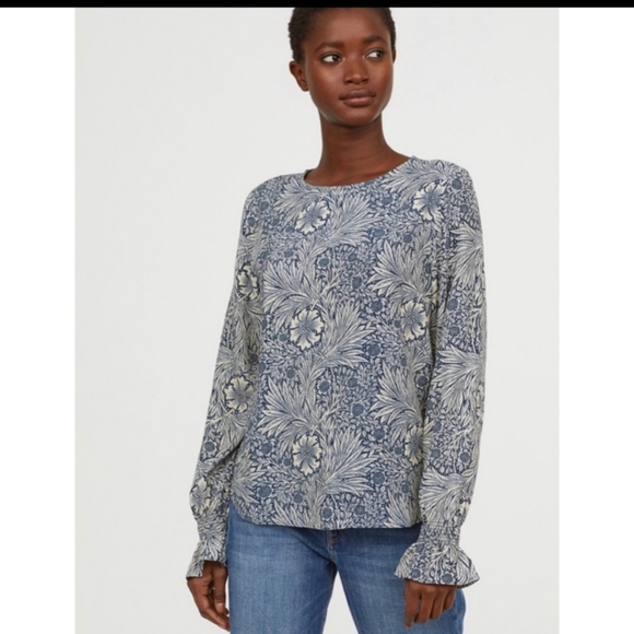 Morris & Co x H&M floral print blouse - Picture 1 of 9